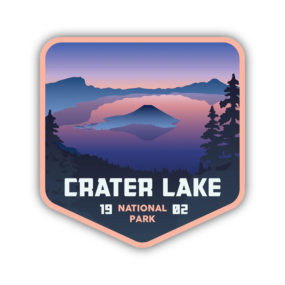 Stickers Northwest, 3", Crater Lake, Sticker